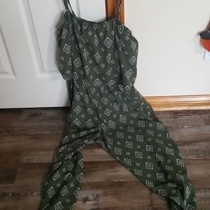 Quirky Green Jumpsuit